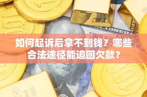济南如何起诉后拿不到钱？哪些合法途径能追回欠款？