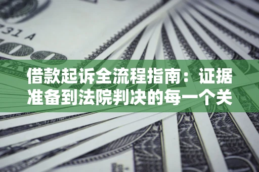 济南借款起诉全流程指南：证据准备到法院判决的每一个关键步骤