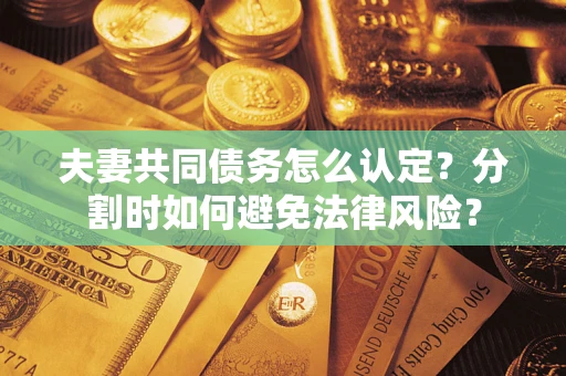 济南夫妻共同债务怎么认定？分割时如何避免法律风险？